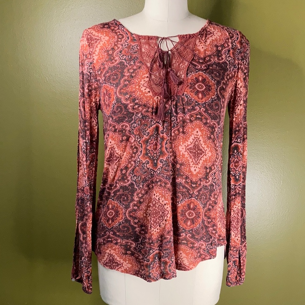 🟣3/$50! Lucky Brand Long Sleeve Top (S)